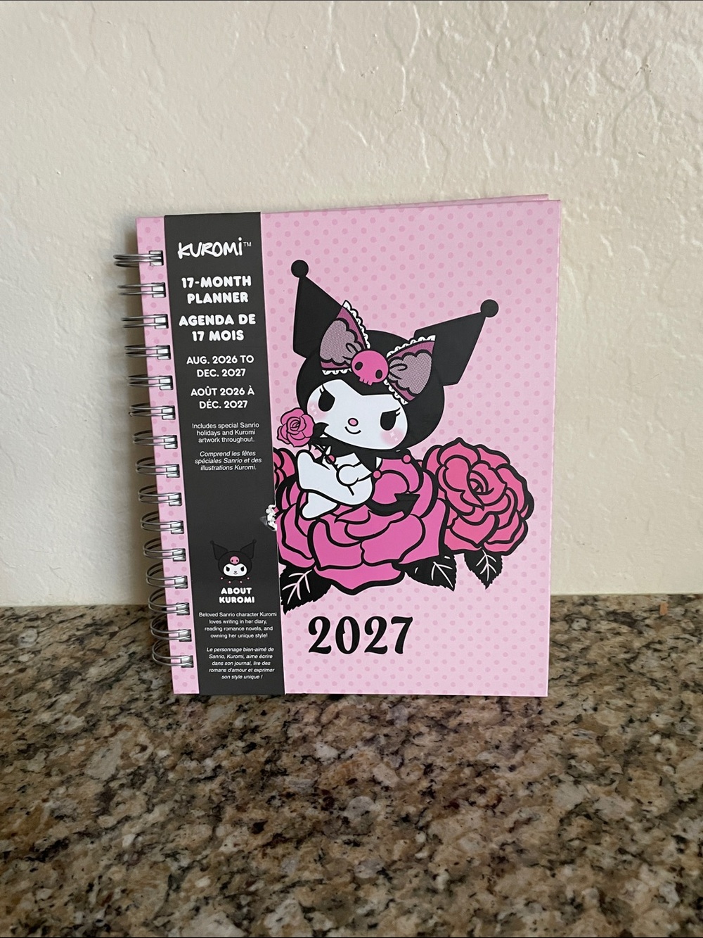 Sanrio Kuromi 2027 Planner - Pink & Black